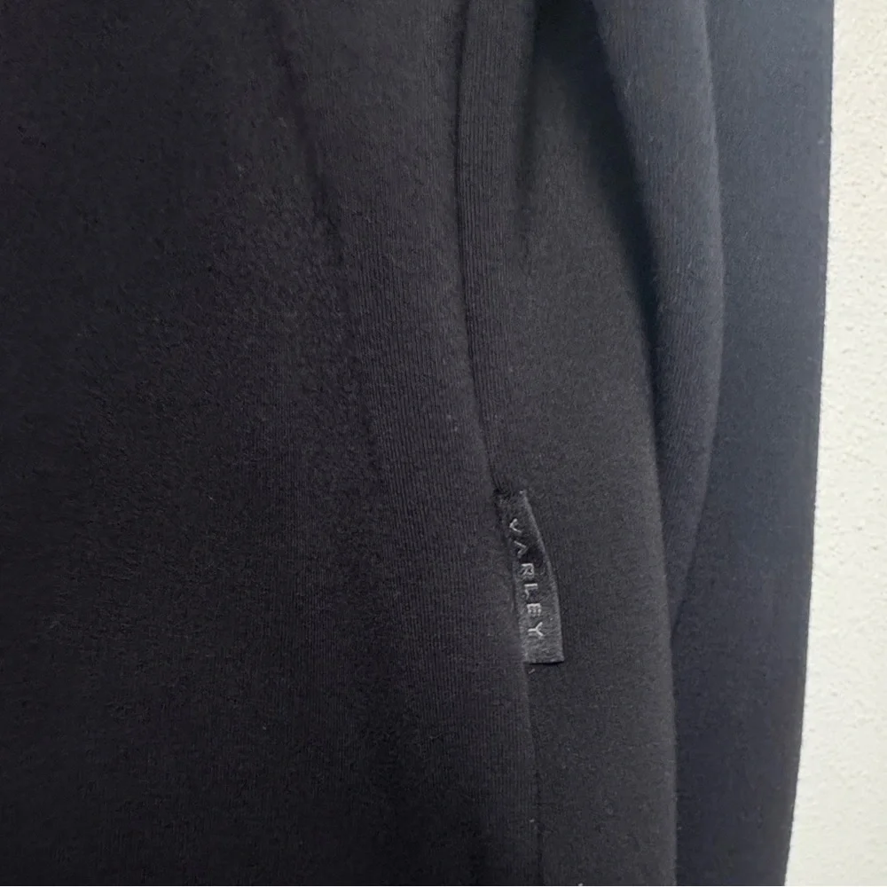 Varley Double Soft Betsy Sweat Mock Neck Pullover Black Size S Minimalist - Picture 8 of 16